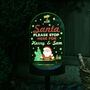 Personalised 'Santa Stop Here' Cartoon Santa Solar Light – Christmas Outdoor LED, thumbnail 7 of 9