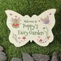 Personalised Fairy Garden Butterfly Plaque, thumbnail 1 of 4