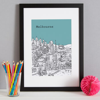 Personalised Melbourne Print, 8 of 10