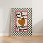 How Much I Love You Checkered Nursery Print, thumbnail 1 of 12