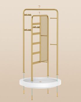 Rotating Jewellery Stand Four Section Organiser, 6 of 7