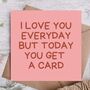 Funny Valentines Card | Card For Wife, thumbnail 1 of 3
