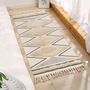 Geometric Tufted Cotton Throw Rug With Tassel, thumbnail 2 of 7