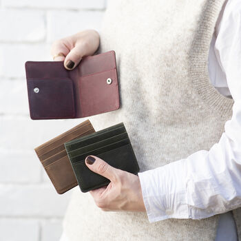 Personalised Cute Leather Card Holder Wallet, 4 of 6