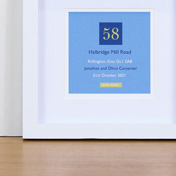 Personalised New Home Gift Mini Print With Frame, 3 of 5
