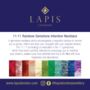 11:11 Rainbow Gemstone Intention Necklace, thumbnail 8 of 10