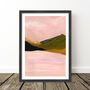 Pink Sky Mountain Landscape Set Of Three, thumbnail 9 of 10