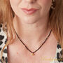 Black Spinel And Gold Charm Layering Necklace, thumbnail 2 of 8