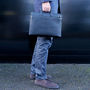 Leather Mac Book Laptop Briefcase And Document Case, thumbnail 1 of 12