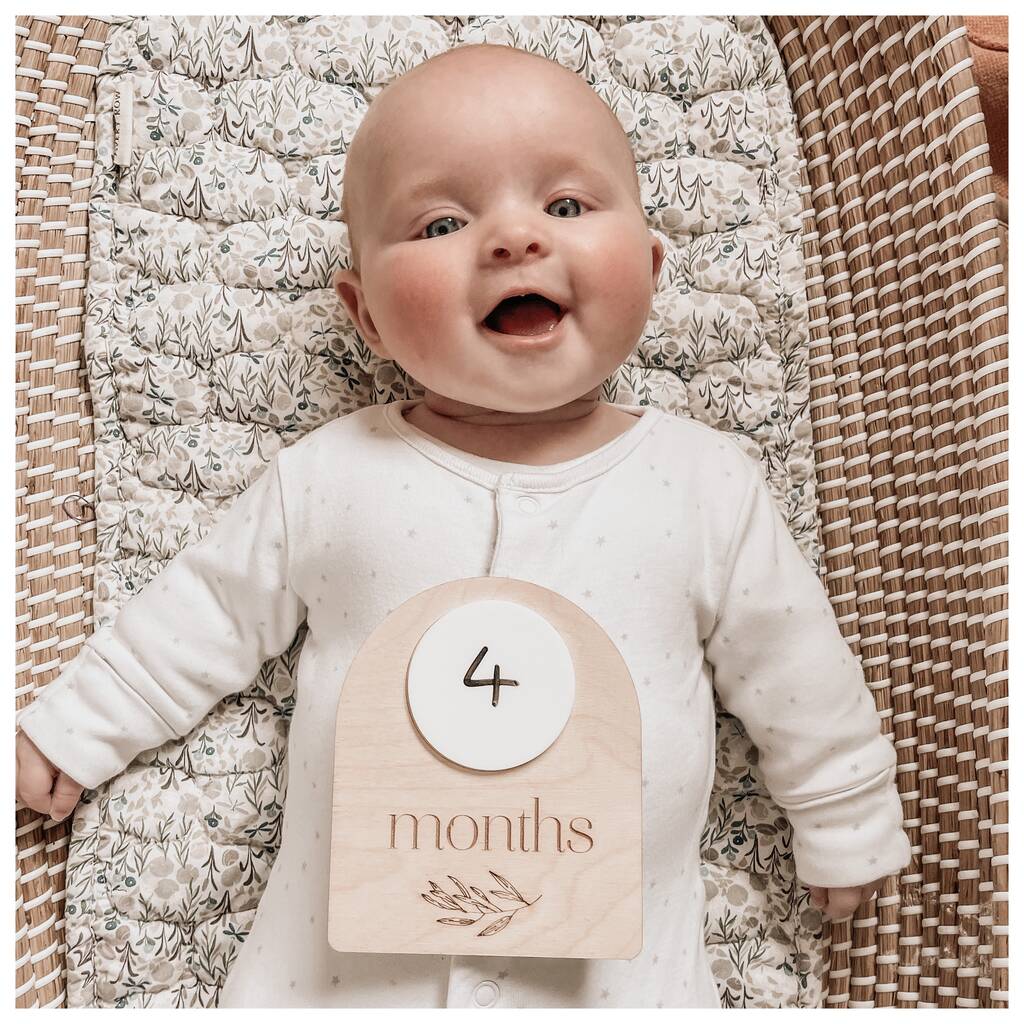 Arched Baby Milestone Whiteboard Plaque, 1 of 6