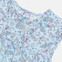 Girls Cotton Nightie Blue Cosmic Moon And Star Print, thumbnail 5 of 6