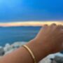 Gold Colour Personalised Cuff Bracelet, thumbnail 3 of 5