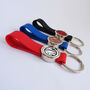 Personalised Silverplate Silicon Loop Keyring, thumbnail 4 of 6
