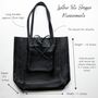 Leather Tote Shopper Winter Colours, thumbnail 9 of 12