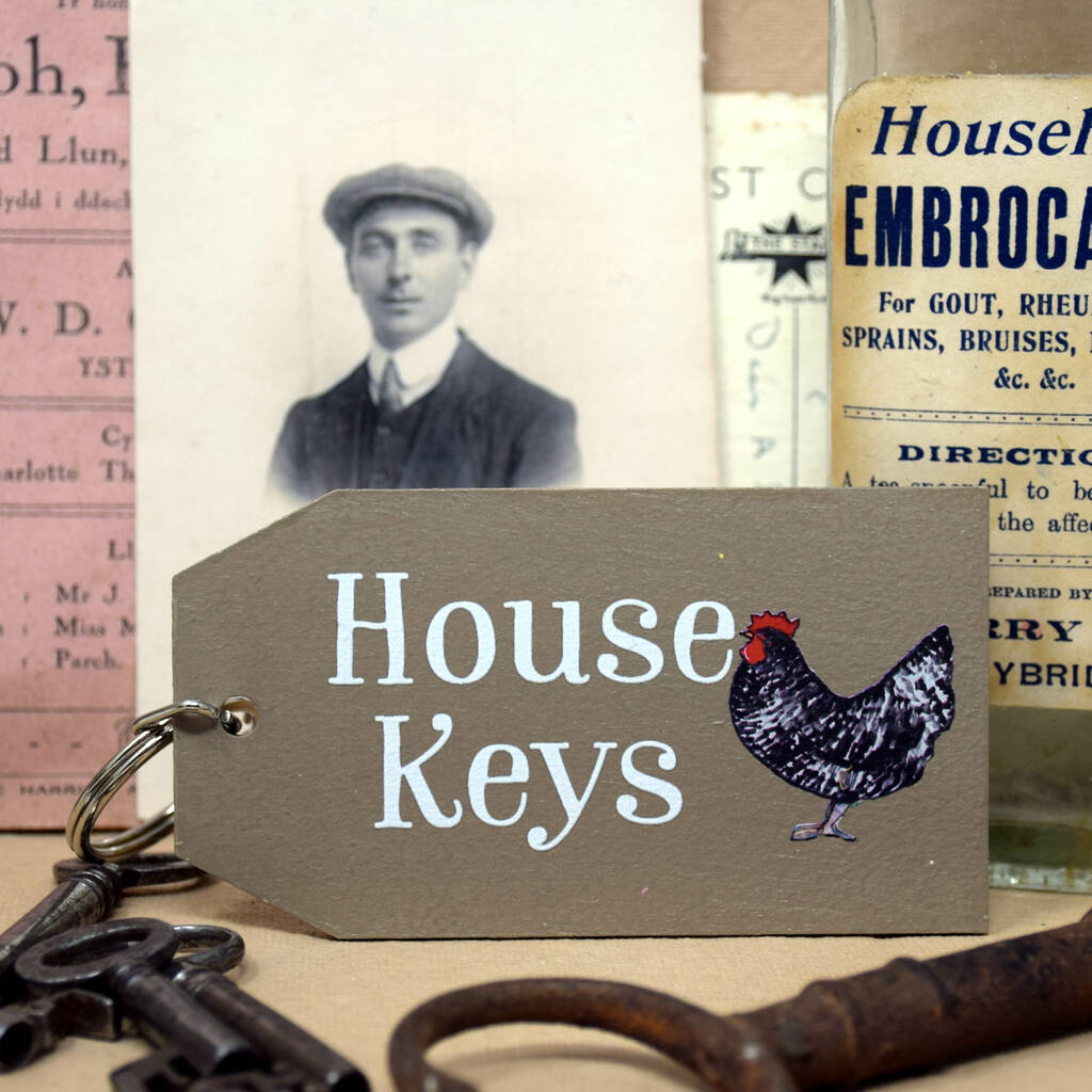 Image of Chickens House Keys Key Ring
