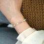 Fiji Ivory Silver Pearl Ombre Multi Ball Gift Bracelet, thumbnail 3 of 6