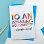 Personalised Any Family Name Birthday Card Dad Mummy Granny, thumbnail 3 of 6