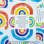 Rainbow Friendship Poem Greeting Card, thumbnail 1 of 4