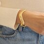 Thick Wave Cuff Bangle, thumbnail 1 of 8