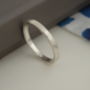 Handmade Polished Bark Texture Silver Ring, thumbnail 1 of 3