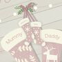 Baby's 1st Christmas Stocking Personalised A4 Print, thumbnail 3 of 3