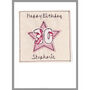 Personalised Star Age Birthday Card For Her, thumbnail 7 of 12