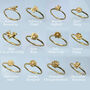 Personalised Birth Flower Stacking Rings, thumbnail 5 of 12