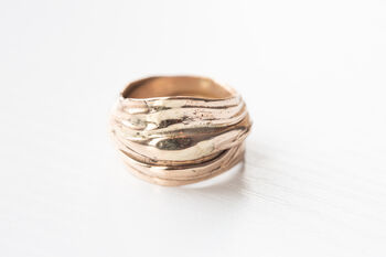 Layered Ring In Bronze Varius Sizes/Designs Available, 7 of 12