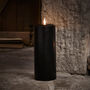 Tru Glow® Black LED Chapel Candle 25cm, thumbnail 1 of 2