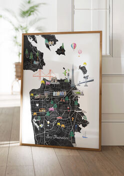 San Francisco Illustrated Map Art Print, 6 of 8