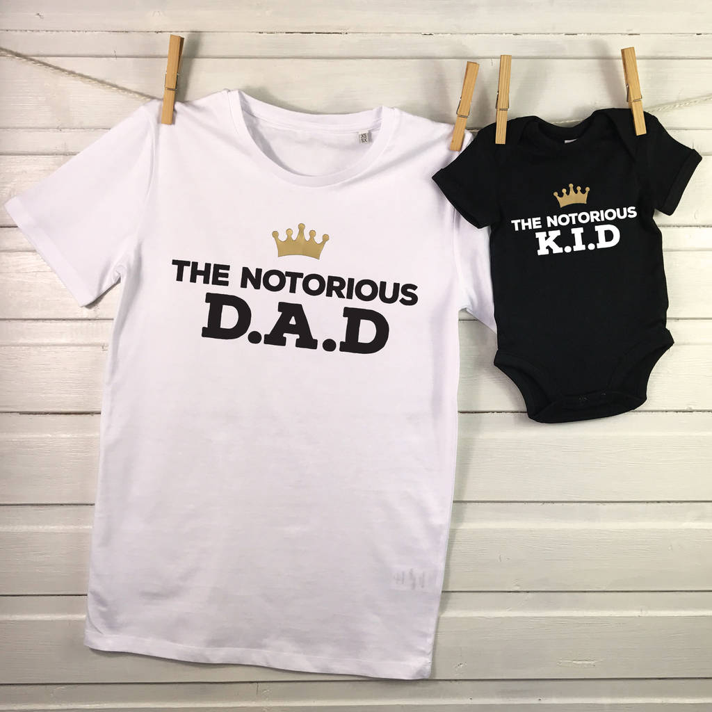 notorious father and child matching t shirt set by lovetree design ...