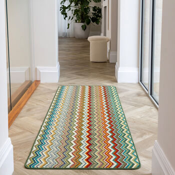 My Stain Resistant Candy Multi Green Zig Zag, 7 of 7