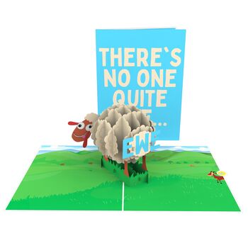 There's No One Like Ewe 3D Pop Up Funny Card For Dad, 5 of 8