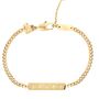 Personalised Woman's Sparkling Petite Cosmic Star Bar Bracelet In Gold, thumbnail 8 of 11