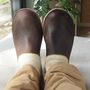 Personalised Handmade Men's Leather Slippers, thumbnail 3 of 10
