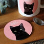 Personalised Cat Colour Pop Coaster, thumbnail 5 of 6
