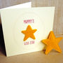 'Mummy's Gold Star' Award Keepsake Birthday Card, thumbnail 1 of 6