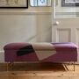 Bespoke Fabric Covered Storage Bench, thumbnail 1 of 12