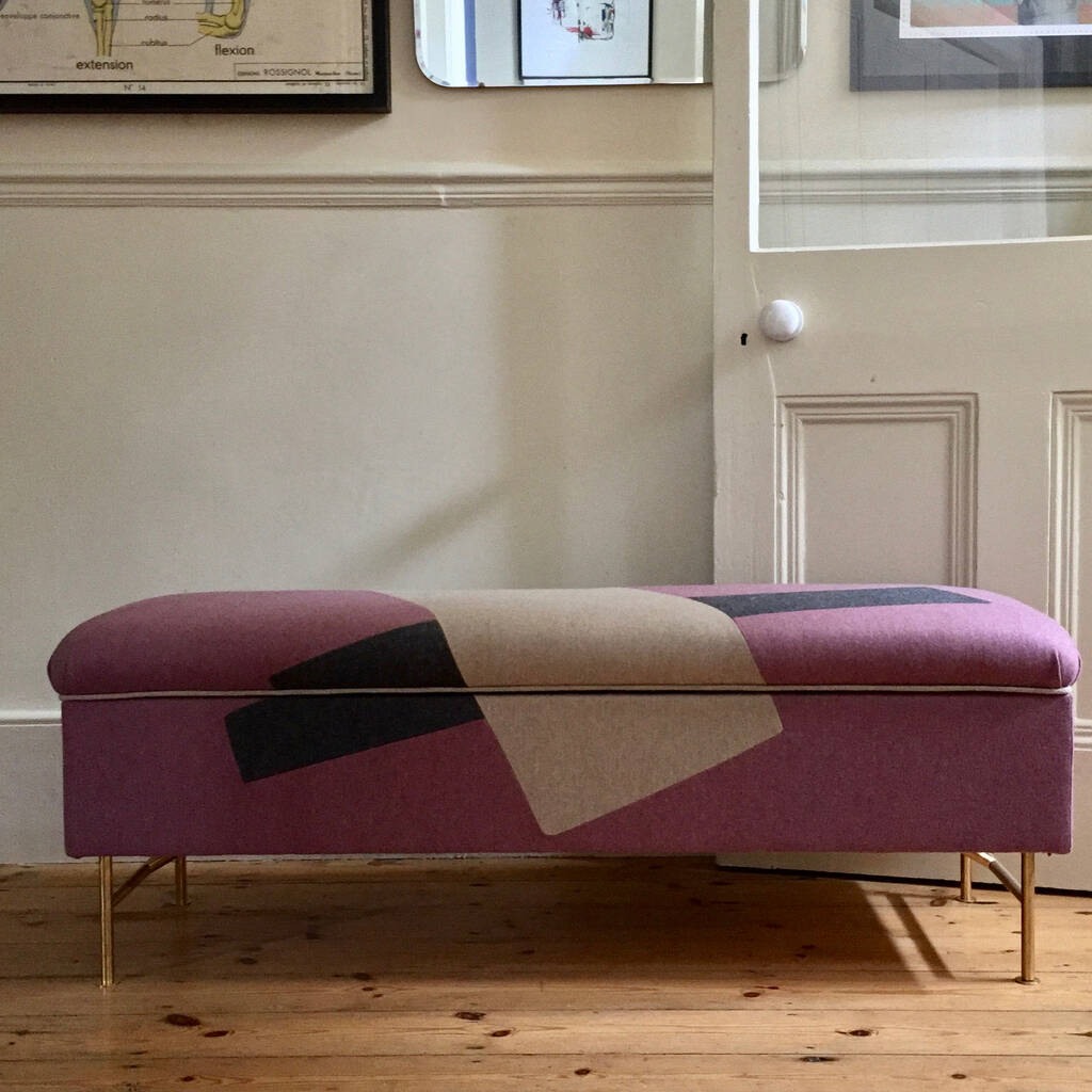 Bespoke Fabric Covered Storage Bench, 1 of 12