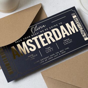 Personalised Amsterdam Trip Gift Voucher, 3 of 9
