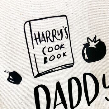 Personalised 'Daddy's Little Chef' Apron, 5 of 10