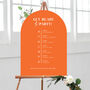Curved Table Plan, Modern Bright Bold Wedding, thumbnail 6 of 6