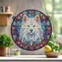 Samoyed Stained Glass Effect Suncatcher, thumbnail 5 of 6