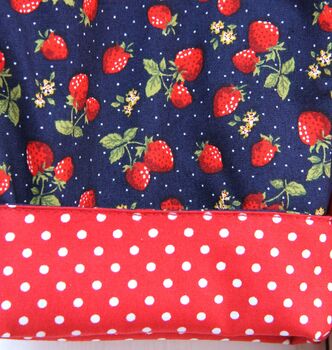 Reversible Baby Kids Cotton Spotty Strawberry Trousers, 6 of 10