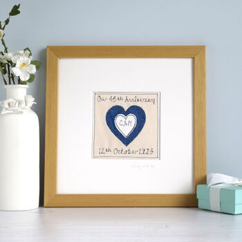 Personalised Wedding Anniversary Framed Picture Gift, 6 of 12