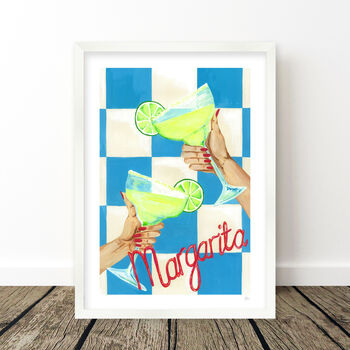 Fresh And Zesty Margarita Cocktail Art Print, 8 of 11
