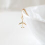 Gold Plated Plane Necklace, thumbnail 4 of 8