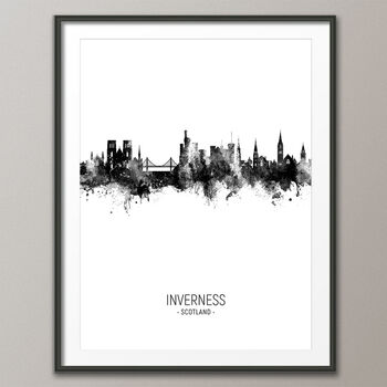 Inverness Skyline Portrait Print And Box Canvas, 4 of 5