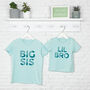 Matching Unisex Sibling T Shirts In Teal And Mint, thumbnail 1 of 2