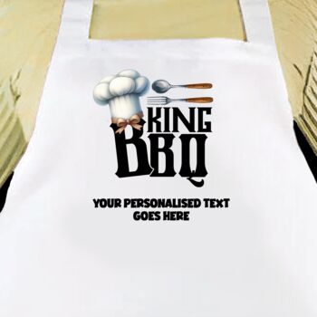Personalised BBQ Barbecue Cooking Apron, 3 of 12